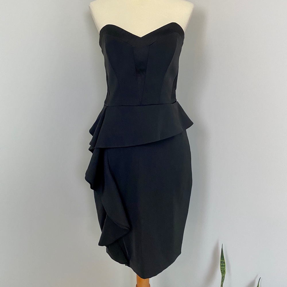 Black BEBE Dress Corset Bust Size Small